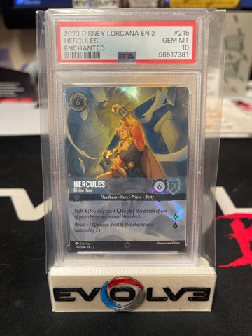 Hercules - Divine Hero - Enchanted [Lorcana: Rise of the Floodborn] PSA 10