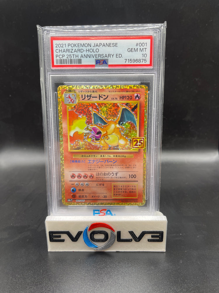 Charizard (001/025) [Japanese Pokémon - 25th Anniversary] PSA 10