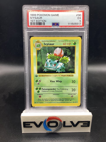 Ivysaur - 1st Edition Shadowless (30/102) [Pokemon: Base Set Shadowless 1st Edition] PSA 5