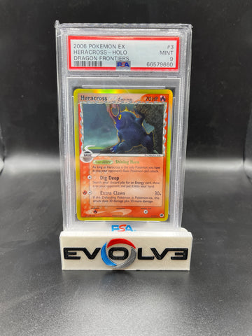Heracross (003/101) [EX: Dragon Frontiers] PSA 9
