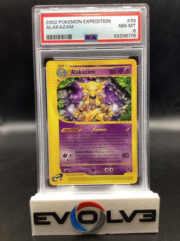 Alakazam (33/165) [Pokemon: Expedition] PSA 8