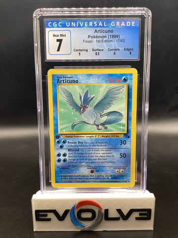 Articuno - 1st Edition (17/62) [Pokemon: Fossil 1st Edition] CGC 7