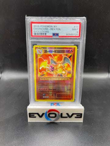 Charizard - Rev. Foil (011/108) [XY: Evolutions] PSA 9