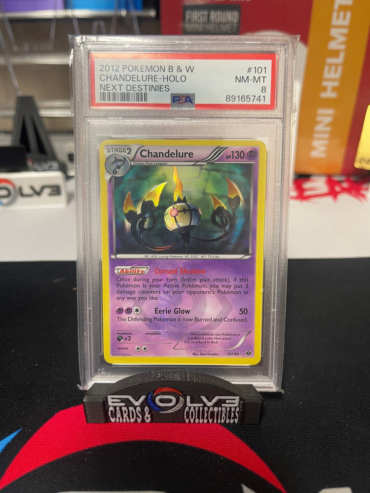 Chandelure (101/99) [Black & White: Next Destinies] PSA 8