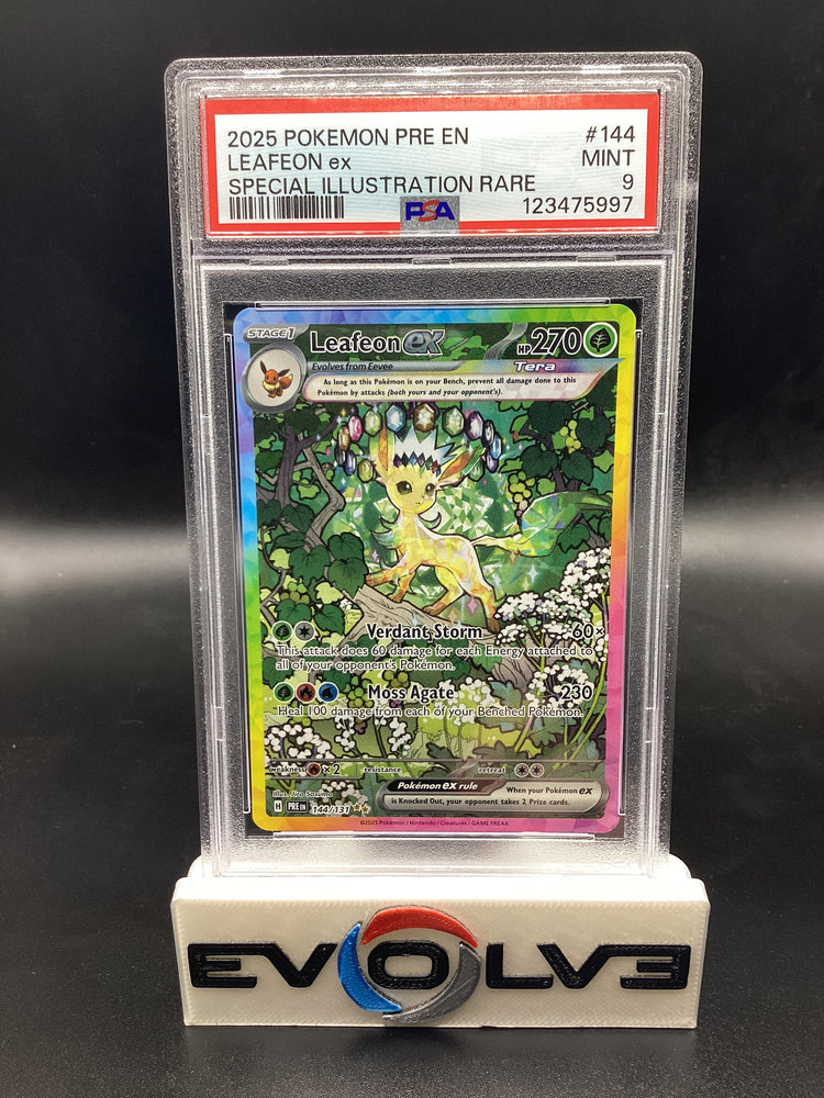 Leafeon ex (144/131) [Pokemon Scarlet & Violet: Prismatic Evolutions] PSA 9