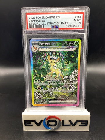 Leafeon ex (144/131) [Pokemon Scarlet & Violet: Prismatic Evolutions] PSA 9