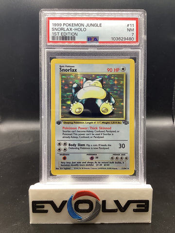 Snorlax - 1st Edition (11/64) [Pokemon: Jungle 1st Edition] PSA 7
