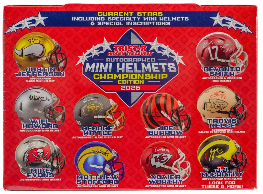 2025 TriStar Autographed Championship Edition Football Mini Helmet
