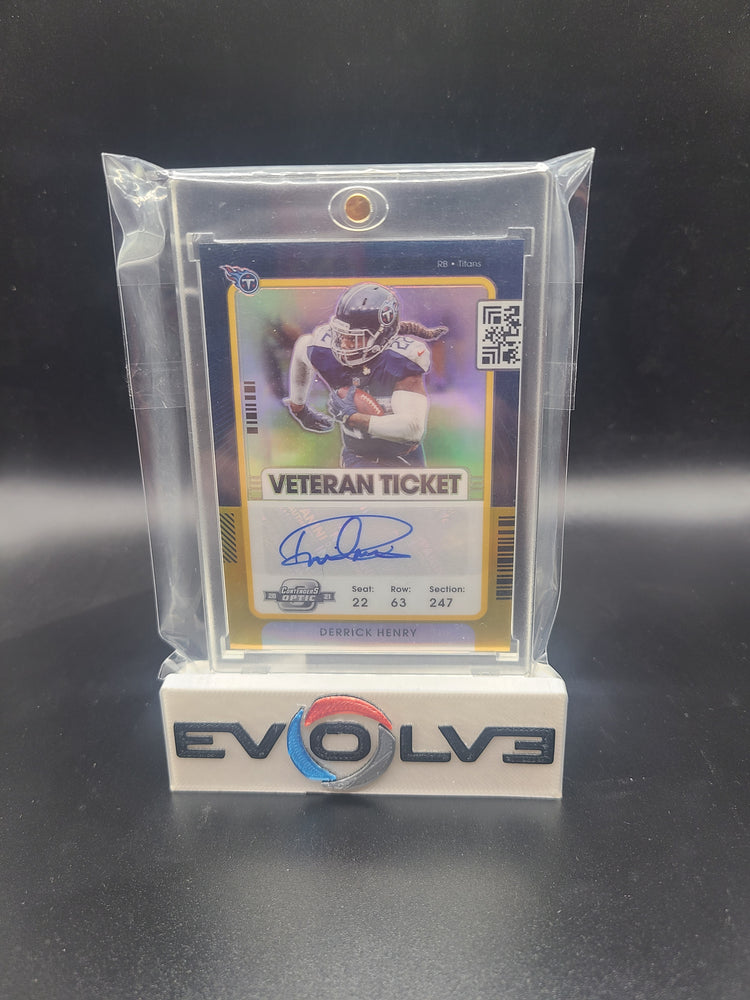 2021 contenders optic derrick henry /5 veteran ticket autograph