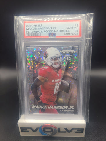 2024 prizm Marvin Harrison flashback no huddle psa 10