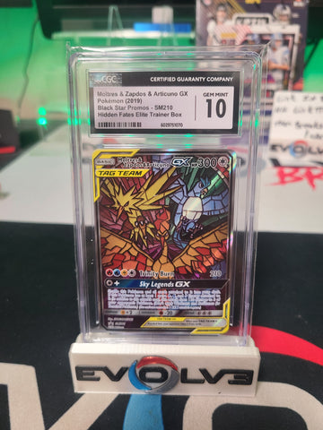 Moltres & zapdos & articulated gx cgc 10