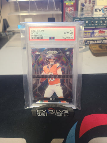 2024 prizm bo nix prismatic psa 10