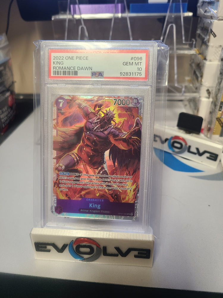 2022 one piece king psa 10 romance dawn