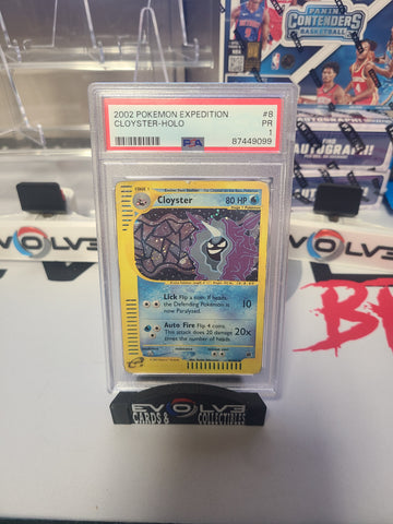 2002 expedition cloyster holo psa 1 - pop 1