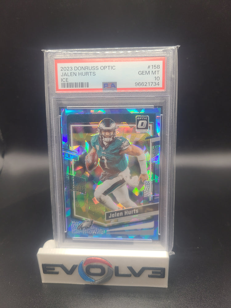 2023 optic Jalen hurts /15 cracked ice pop 1 psa 10