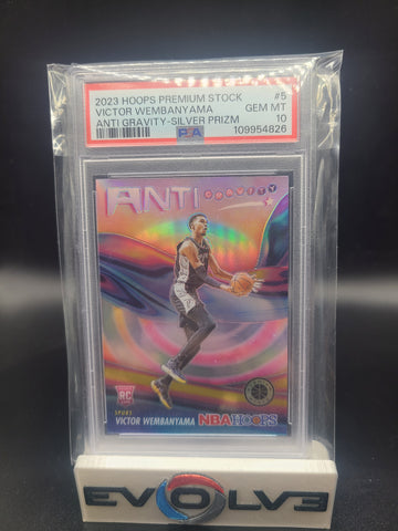 2023 hoops premium stock Victor wembanyama silver psa 10