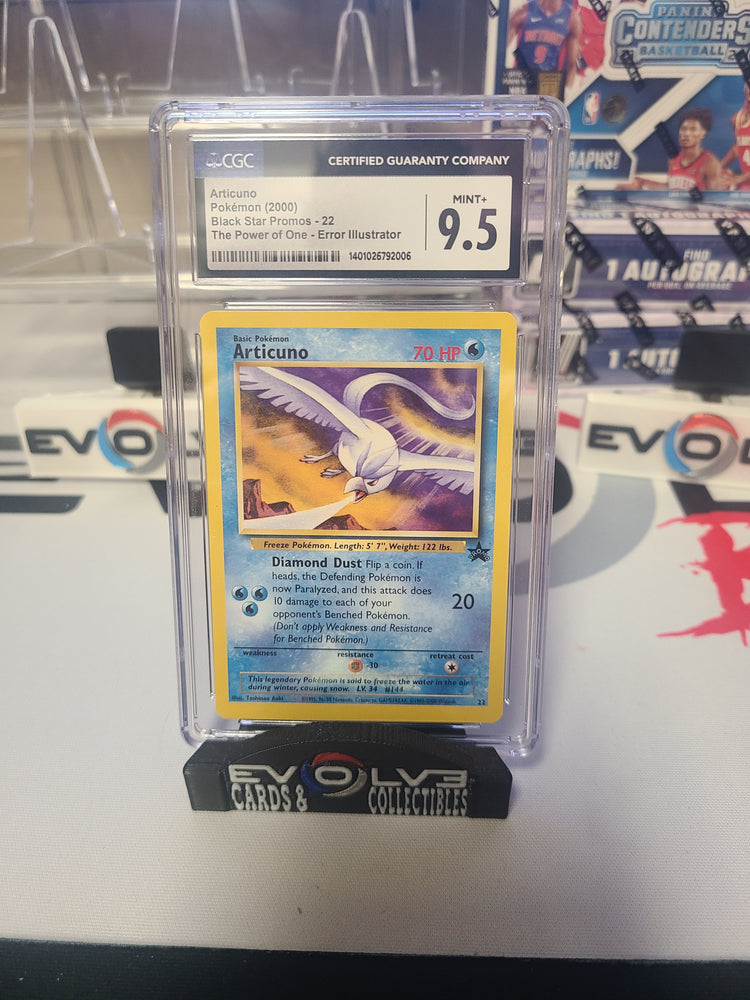 2000 articuno black star promo cgx 9.5