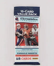 2021 Panini Chronicles Football 15-Card Jumbo Value Pack (Pinnacle Inserts!)