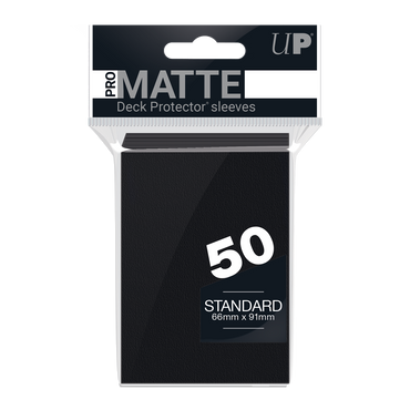 Ultra PRO: Standard 50ct Sleeves - PRO-Matte (Black)