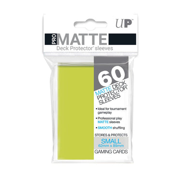 Ultra PRO: Small 60ct Sleeves - PRO-Matte (Bright Yellow)