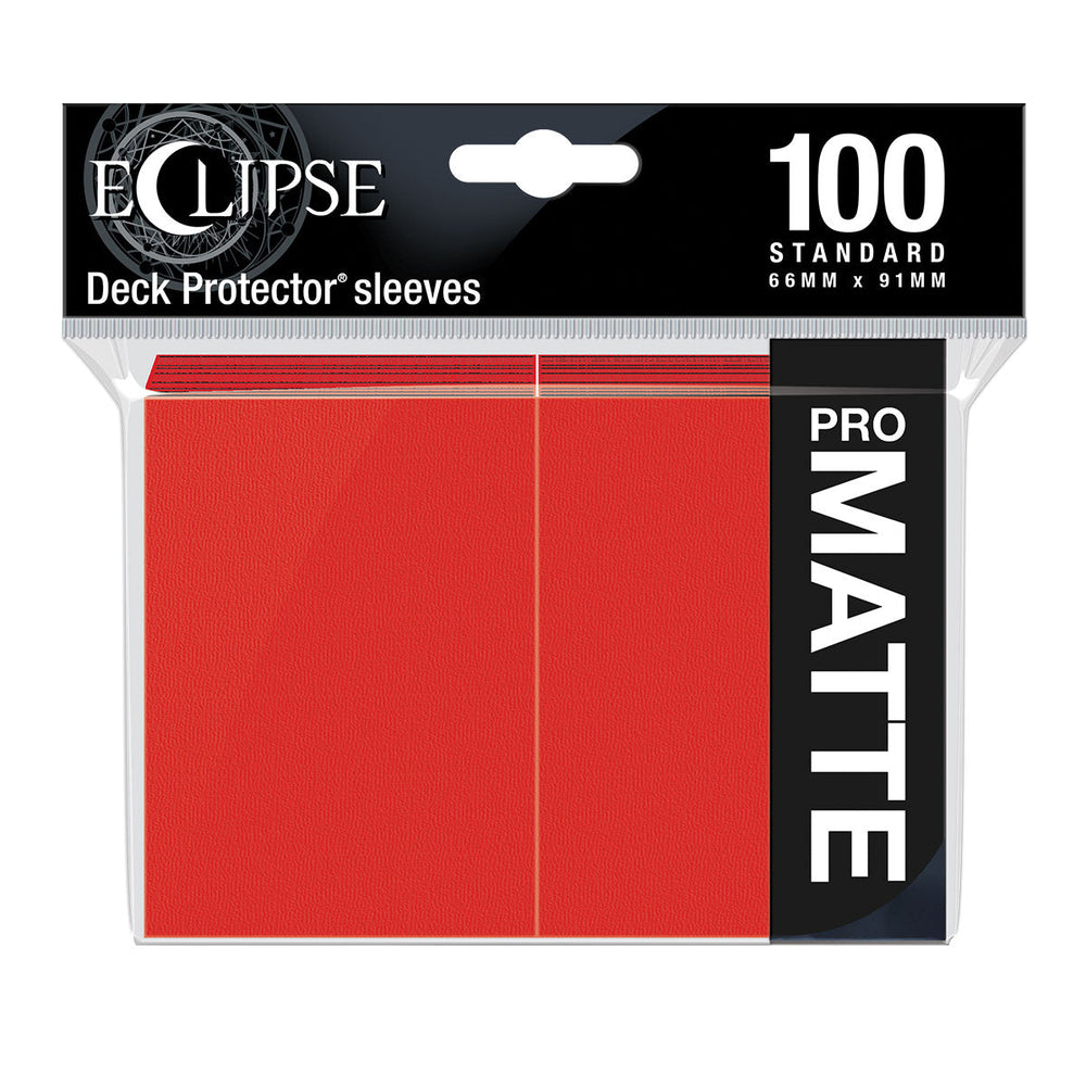 Ultra PRO: Standard 100ct PRO-Matte Sleeves - Eclipse (Apple Red)