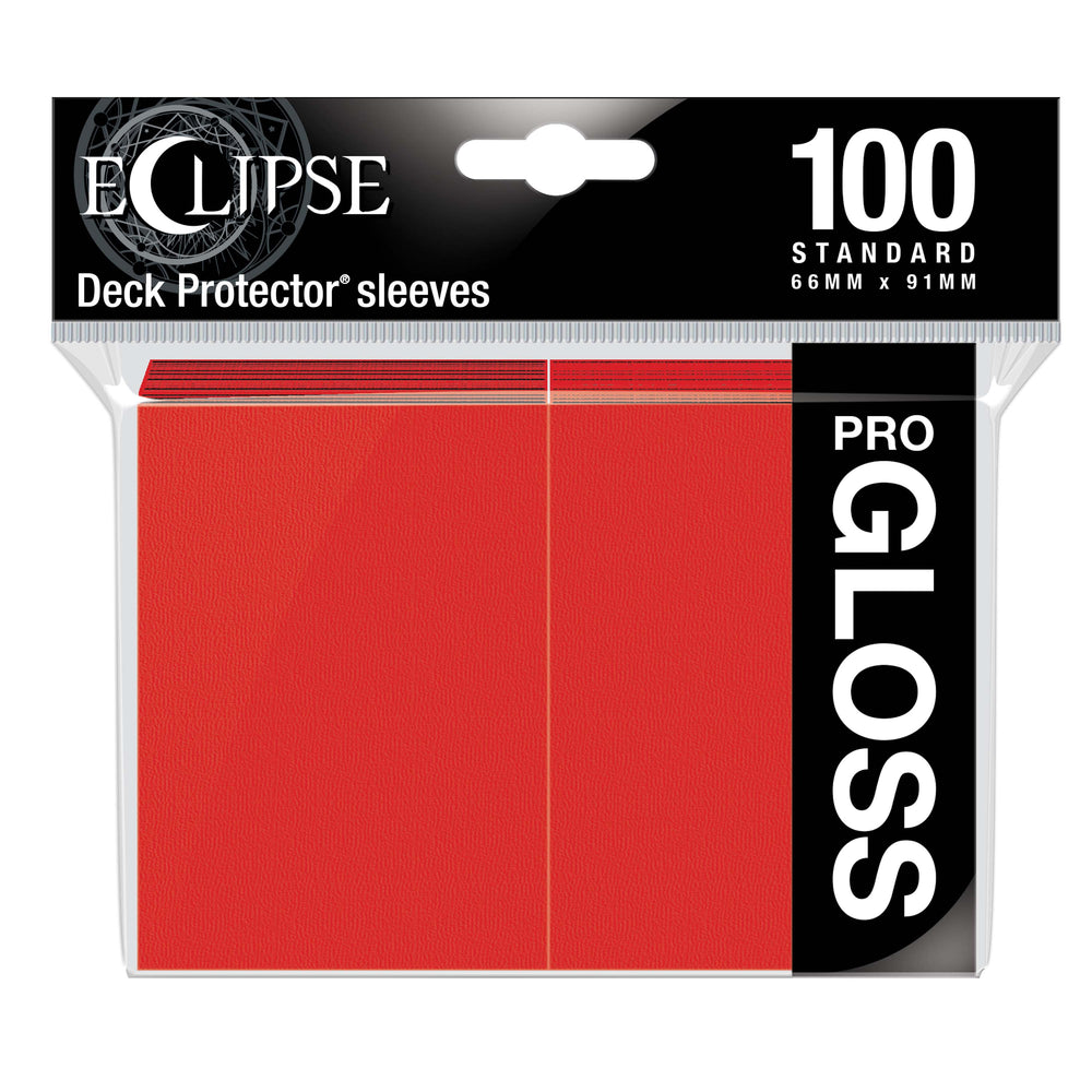 Ultra PRO: Standard 100ct Sleeves - Eclipse Gloss (Apple Red)