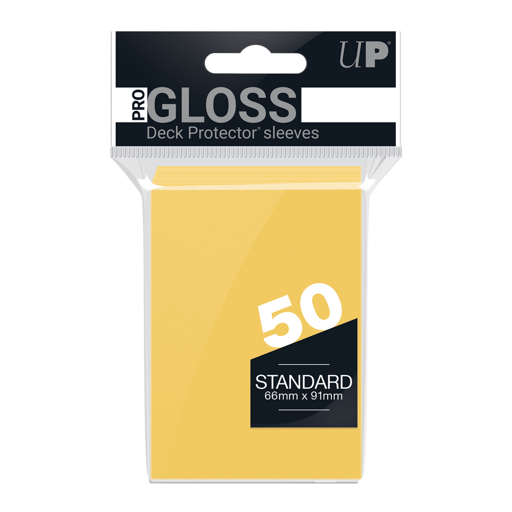 Ultra PRO: Standard 50ct Sleeves - PRO-Gloss (Yellow)