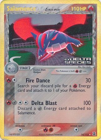 Salamence (14/113) (Delta Species) (Stamped) [EX: Delta Species]