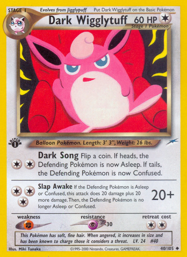 Dark Wigglytuff (40/105) [Neo Destiny 1st Edition]