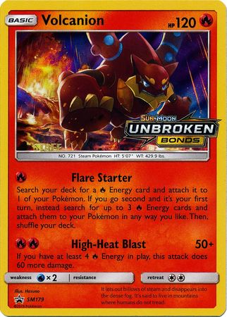 Volcanion (SM179) (Staff Prerelease Promo) [Sun & Moon: Black Star Promos]