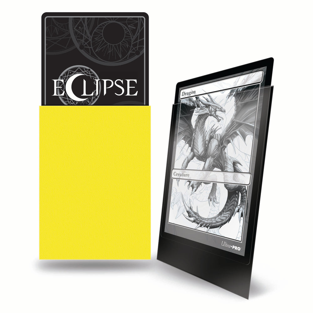 Ultra PRO: Standard 100ct Sleeves - Eclipse Matte (Lemon Yellow)