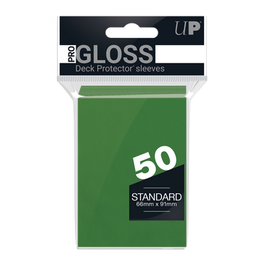 Ultra PRO: Standard 50ct Sleeves - PRO-Gloss (Green)