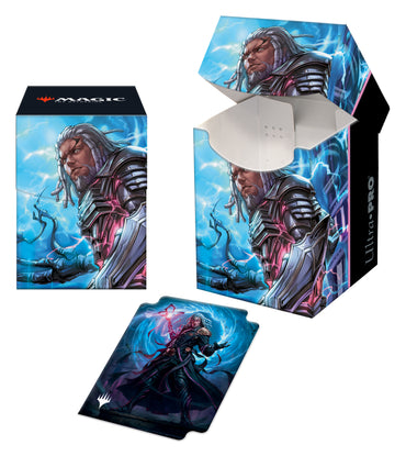 Ultra PRO: 100+ Deck Box - Kamigawa Neon Dynasty (Tezzeret, Betrayer of Flesh)