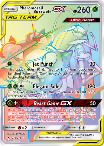 Pheromosa & Buzzwole GX (215/214) [Sun & Moon: Unbroken Bonds]