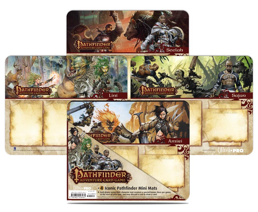 Ultra PRO: Playmat - Pathfinder (7 Iconic Pathfinder Mini Mats)