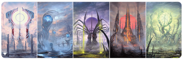 Ultra PRO: Playmat - Phyrexia All Will Be One (8ft Table) (Basic Land Tableaux)