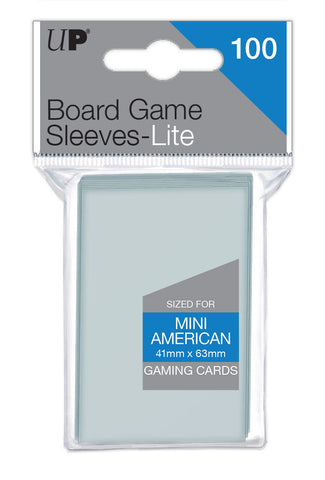 Ultra PRO: Board Game 100ct Sleeves - Lite (Mini American / 41mm X 63mm)