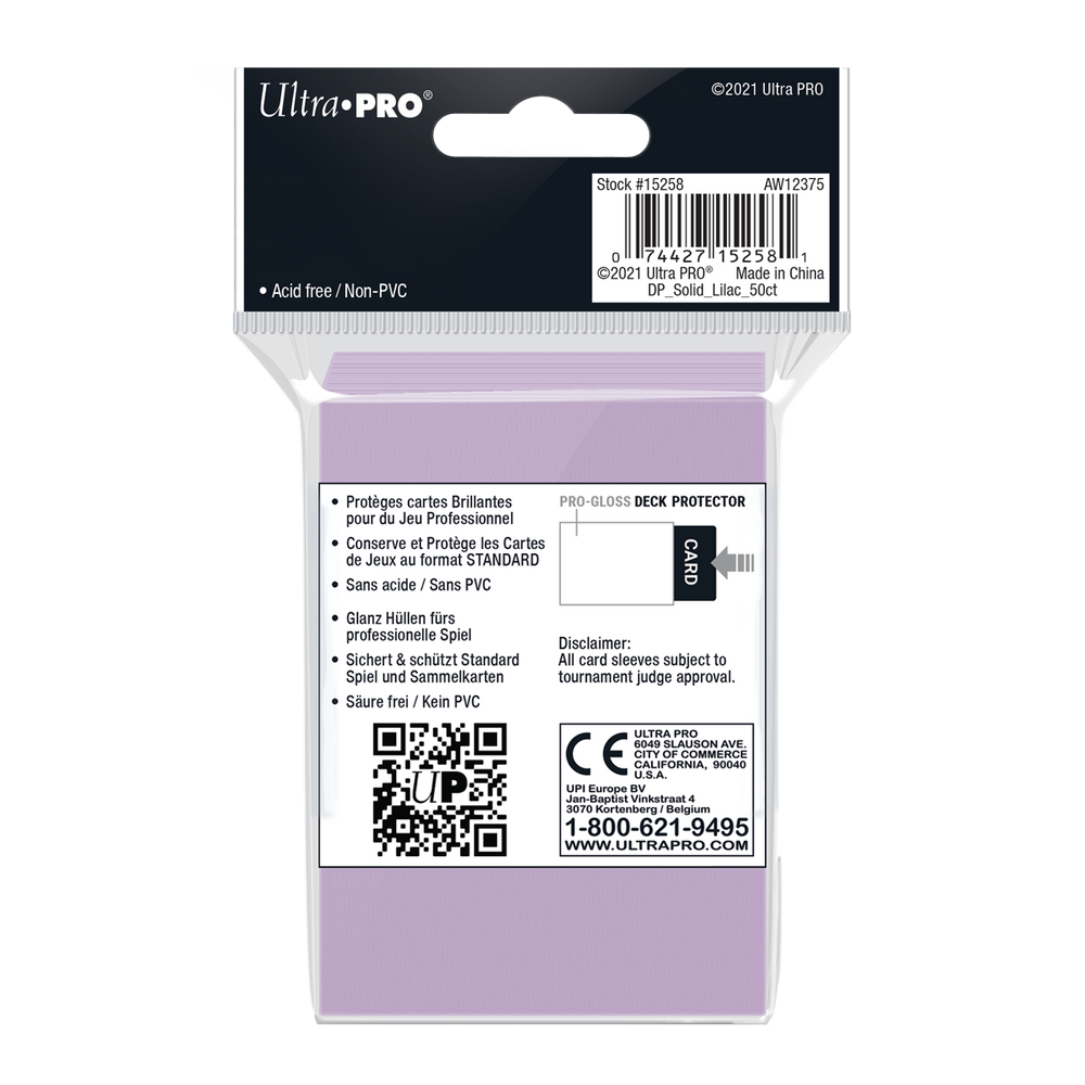 Ultra PRO: Standard 50ct Sleeves - PRO-Gloss (Lilac)