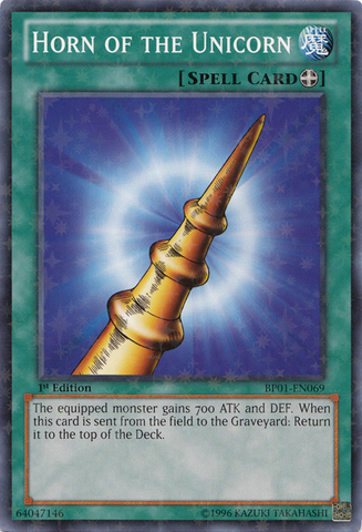 Horn of the Unicorn [BP01-EN069] Starfoil Rare