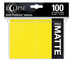 Ultra PRO: Standard 100ct PRO-Matte Sleeves - Eclipse (Lemon Yellow) (Classic)