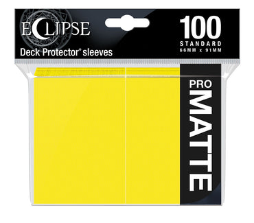 Ultra PRO: Standard 100ct PRO-Matte Sleeves - Eclipse (Lemon Yellow) (Classic)