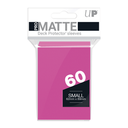 Ultra PRO: Small 60ct Sleeves - PRO-Matte (Bright Pink)