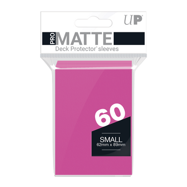 Ultra PRO: Small 60ct Sleeves - PRO-Matte (Bright Pink)