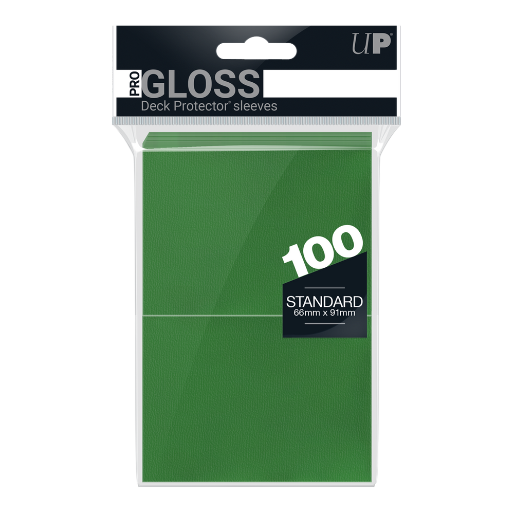 Ultra PRO: Standard 100ct Sleeves - PRO-Gloss (Green)