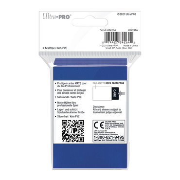 Ultra PRO: Small 60ct Sleeves - PRO-Matte (Blue)