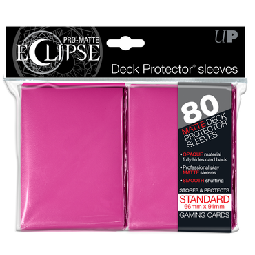 Ultra PRO: Standard 80ct Sleeves - PRO-Matte Eclipse (Pink)