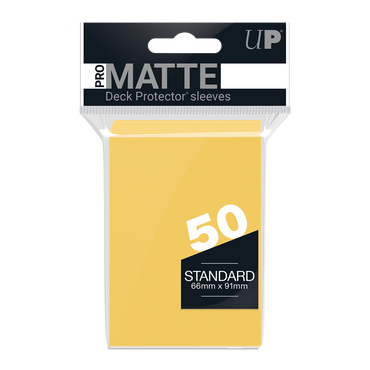 Ultra PRO: Standard 50ct Sleeves - PRO-Matte (Yellow)