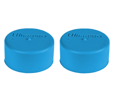 Ultra PRO: Playmat Tube Caps - Bright Blue (2-Pack)