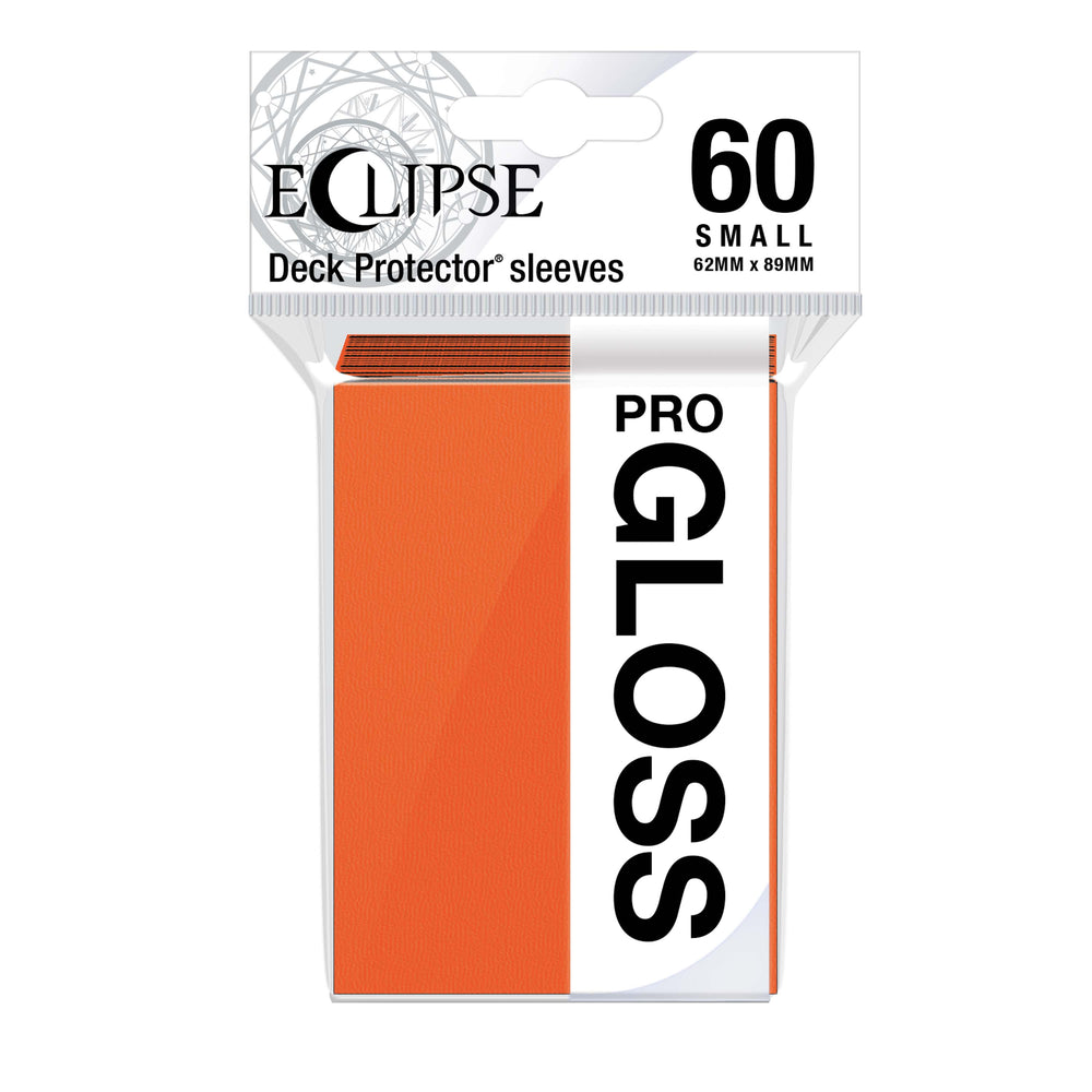 Ultra PRO: Small 60ct Sleeves - Eclipse Gloss (Pumpkin Orange)