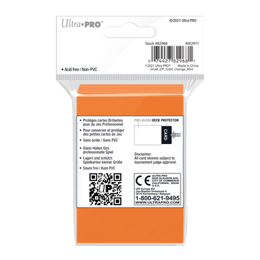 Ultra PRO: Small 60ct Sleeves - PRO-Gloss (Orange)